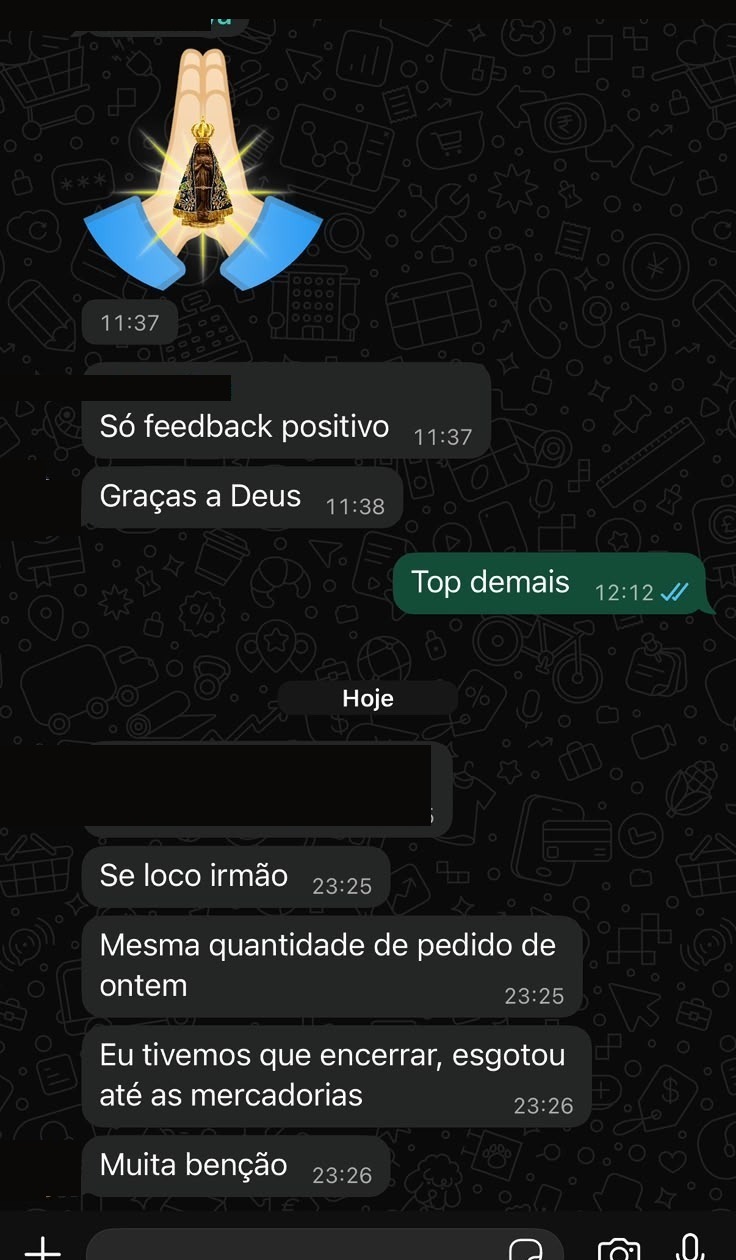 Esgotou mercadoria