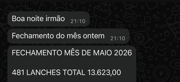 Fechamento do mês